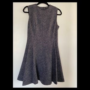 Theory textured gray suit a-line suit dress